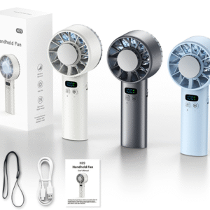 High-Speed Cooling Handheld Fan 100-Speed USB Rechargeable Portable Mini Fan for Outdoor Use