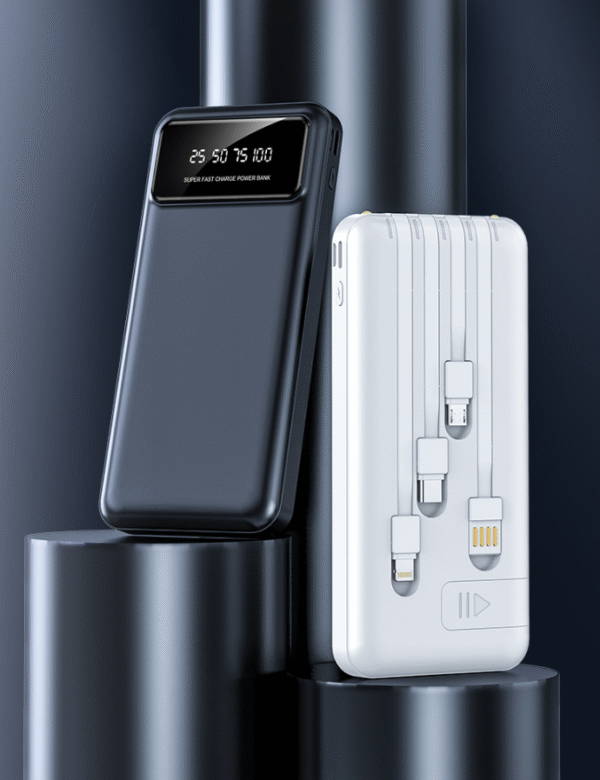 Built-in Cable Power Bank 20000mAh Large Capacity 10.5W Portable Shared Mobile Charger