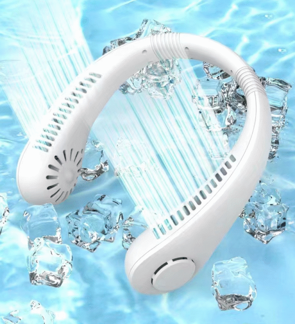 Portable Neck Hanging Bladeless Fan USB Rechargeable Silent Strong Wind Outdoor Sport Fan