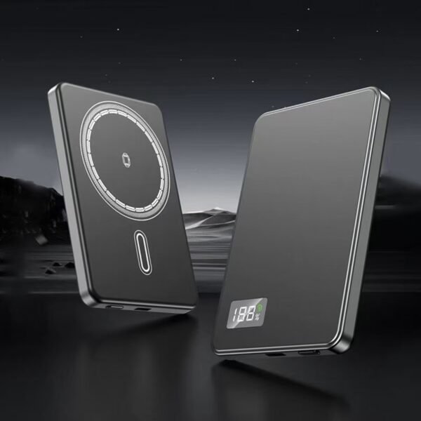Ultra-Thin Magnetic Wireless Power Bank 20W Fast Charging –10000mAh Aluminum Alloy Portable Charger
