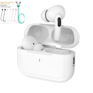 TWS Bluetooth 5.3 Earbuds with Magnetic Anti-Lost Lanyard, 13mm Dynamic Driver, Active Noise Reduction, 60H Long Battery Life, Touch Control, Master-Tuned Stereo Sound