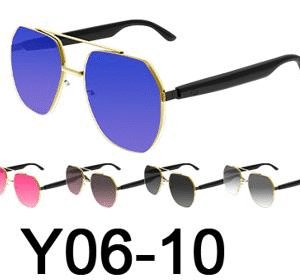 Smart Bluetooth Audio Glasses with Touch Control, ENC Noise Reduction, and Polarized Anti-Blue Light Lenses | AB5656 Chip | Magnetic Charging | Supports 163 Languages via NebulaBuds App